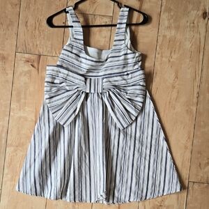 Small Thirty Thirty Stripe Sundress - Navy and White